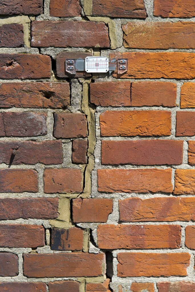 Subsidence - Cracked Brick Wall